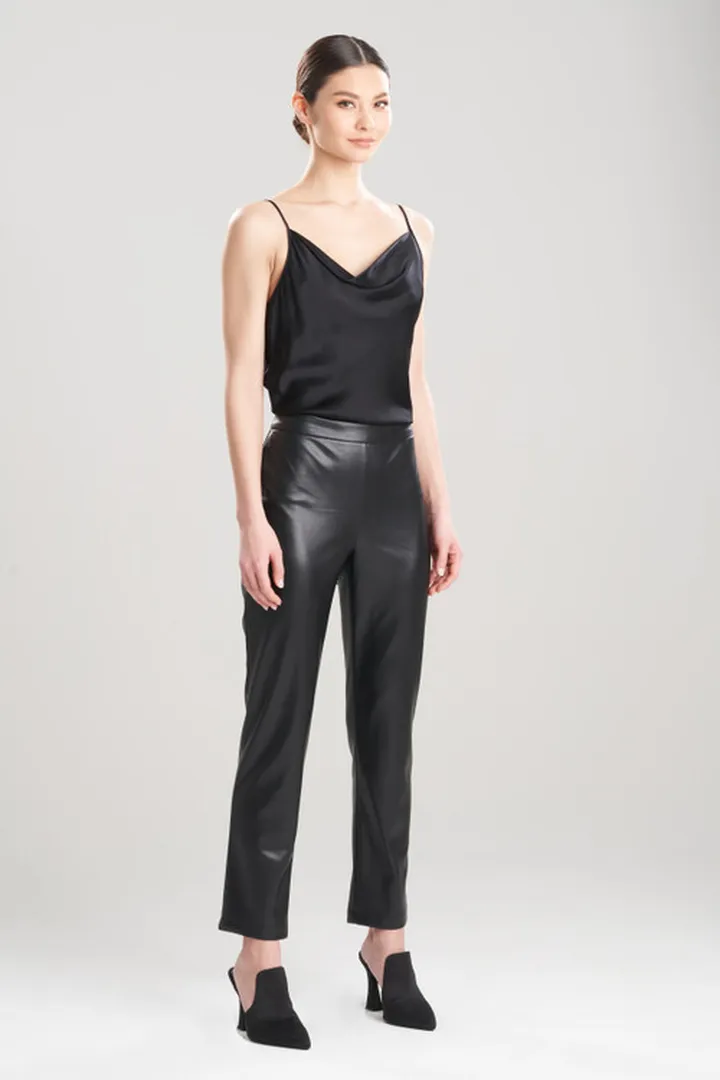 Vegan Luxe Leather Ankle Pants