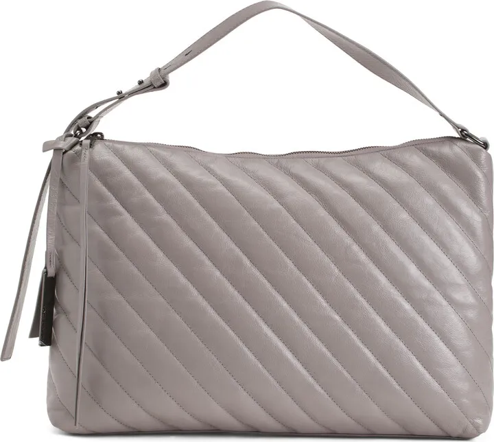 Leather Ottys Quilted Hobo