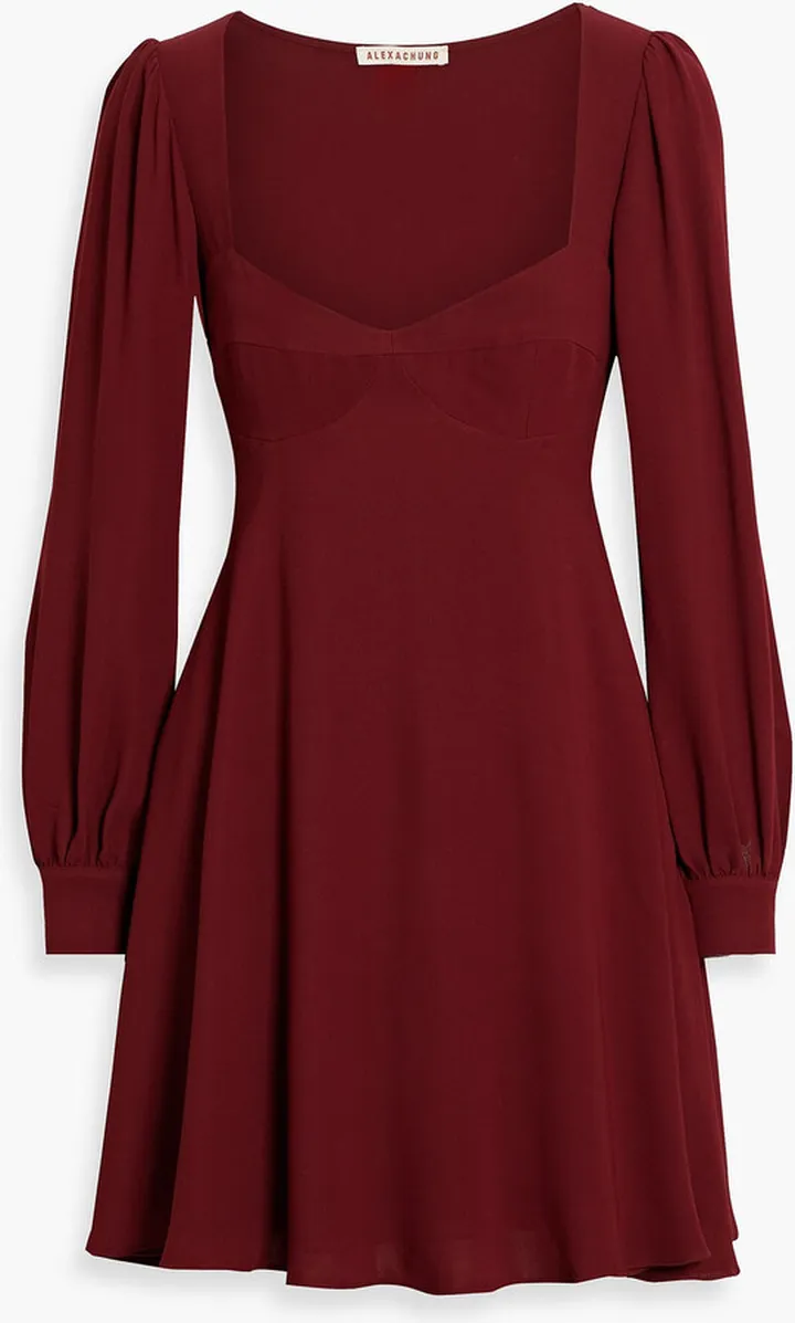 Eva crepe mini dress