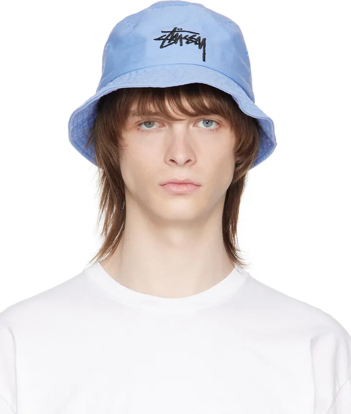 Stüssy Blue Big Stock Bucket Hat