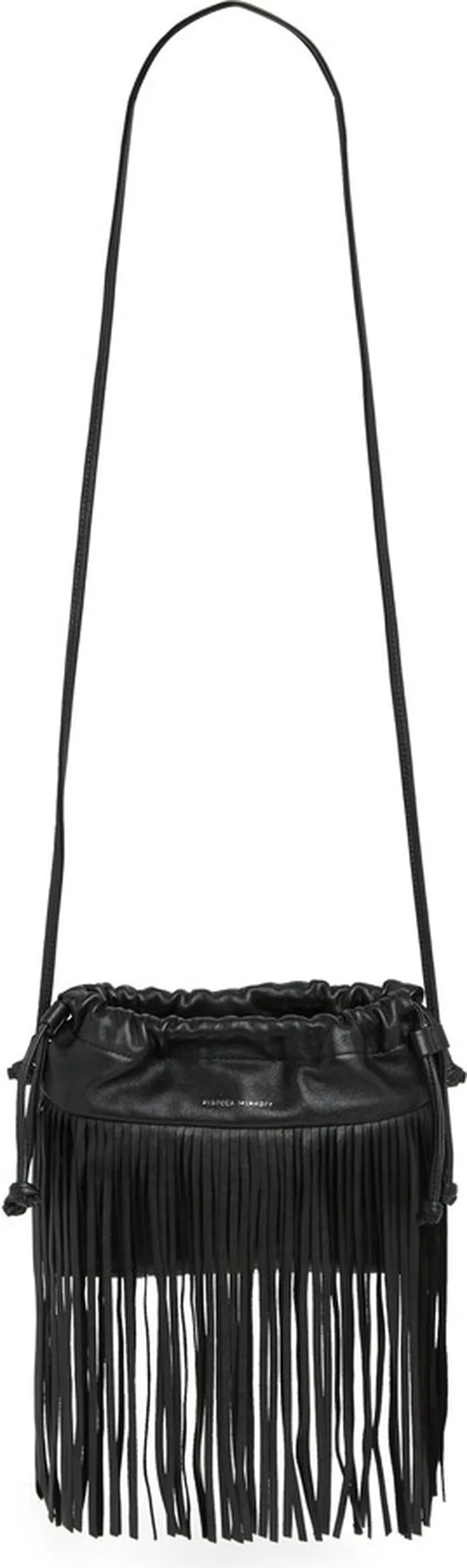 Fringe Night Out Leather Crossbody Bag