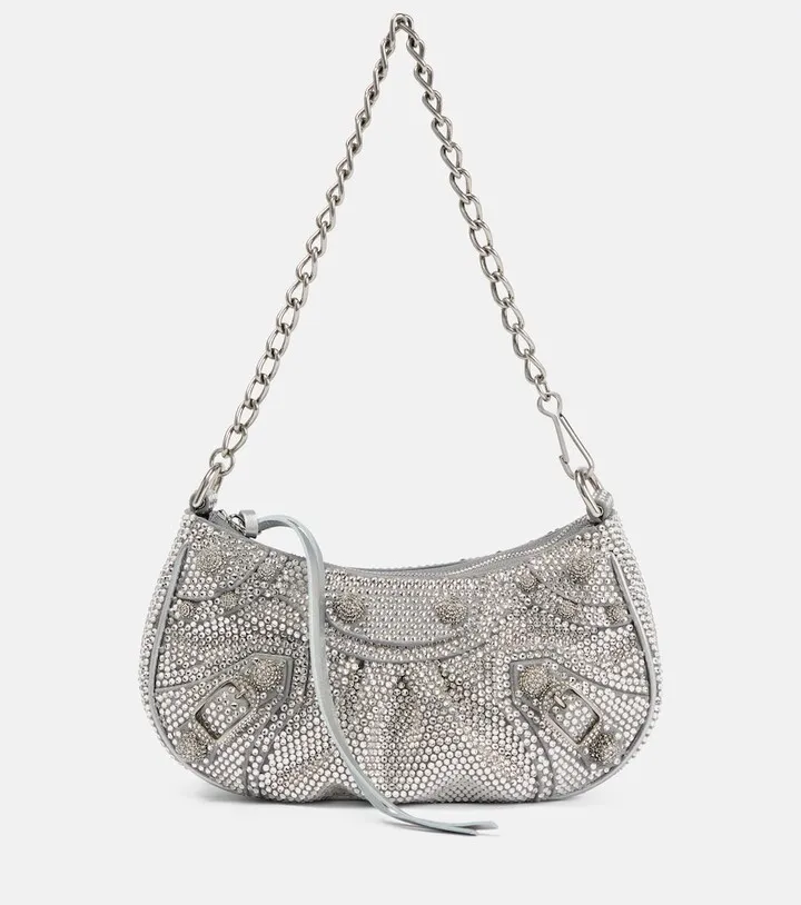 Le Cagole Mini embellished shoulder bag