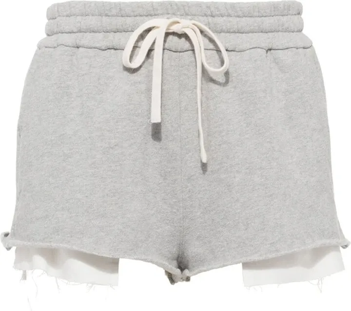Layered-Detail Cotton Shorts