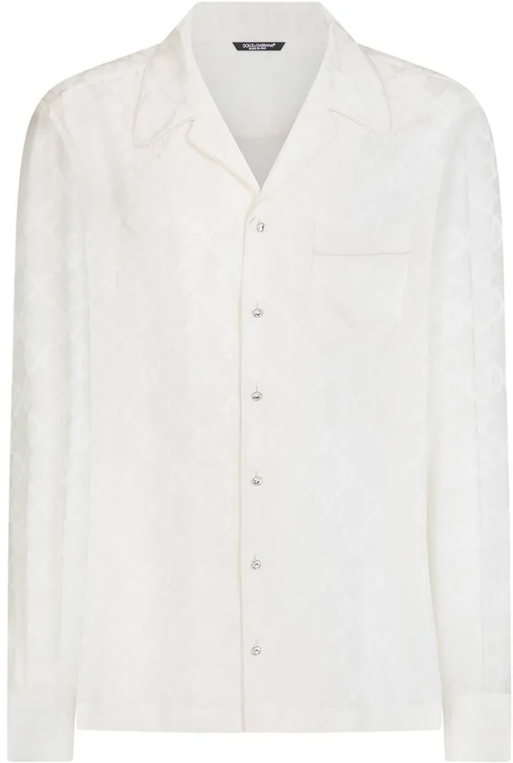 Logo Jacquard Pyjama Shirt