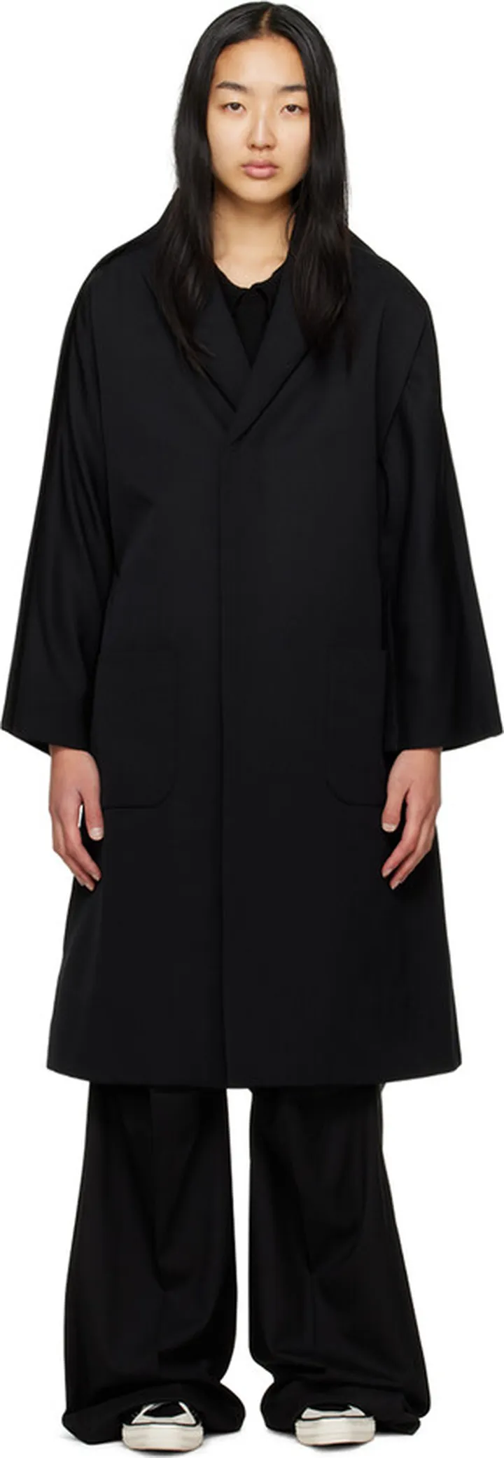 Comme des Garçons Comme des Garçons Black Pinched Seam Coat