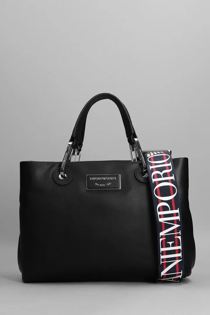 Tote In Black Leather