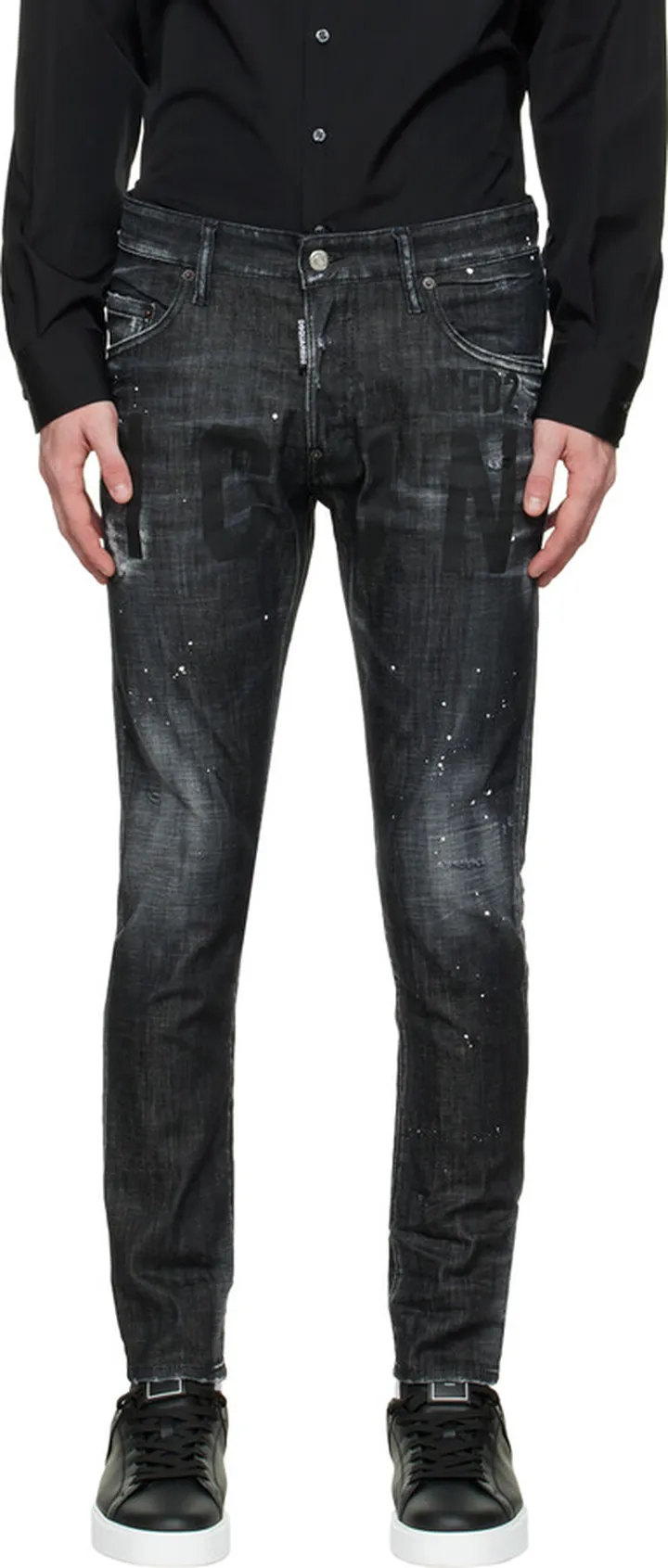Dsquared2 Black 'Icon' Skater Jeans