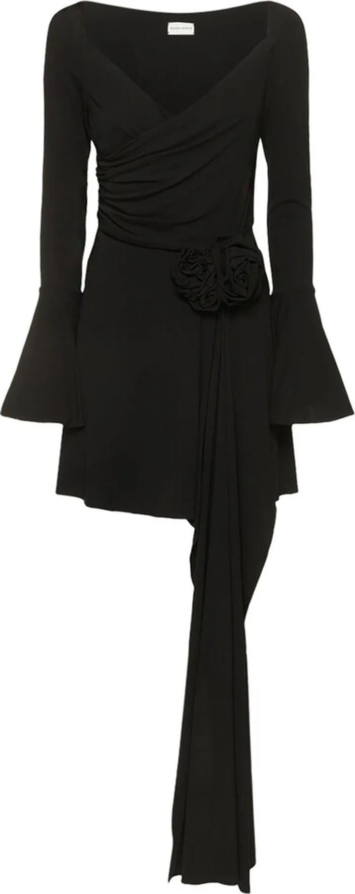 Off-the-shoulder jersey mini dress