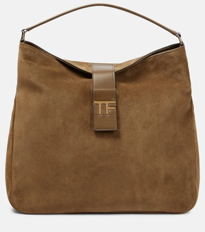 TF Medium leather shoulder bag