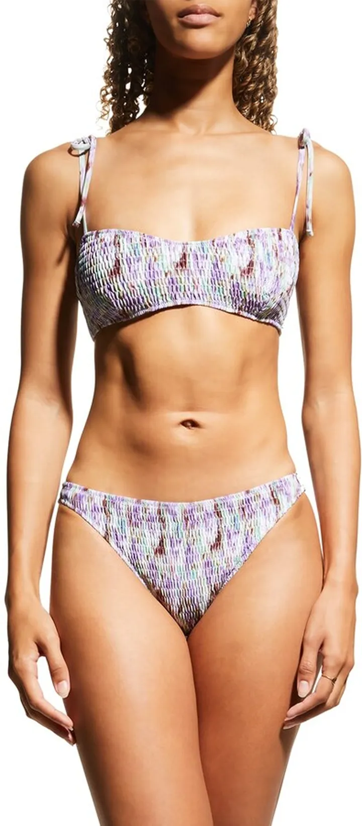 Valencia Smocked Bralette Bikini Top