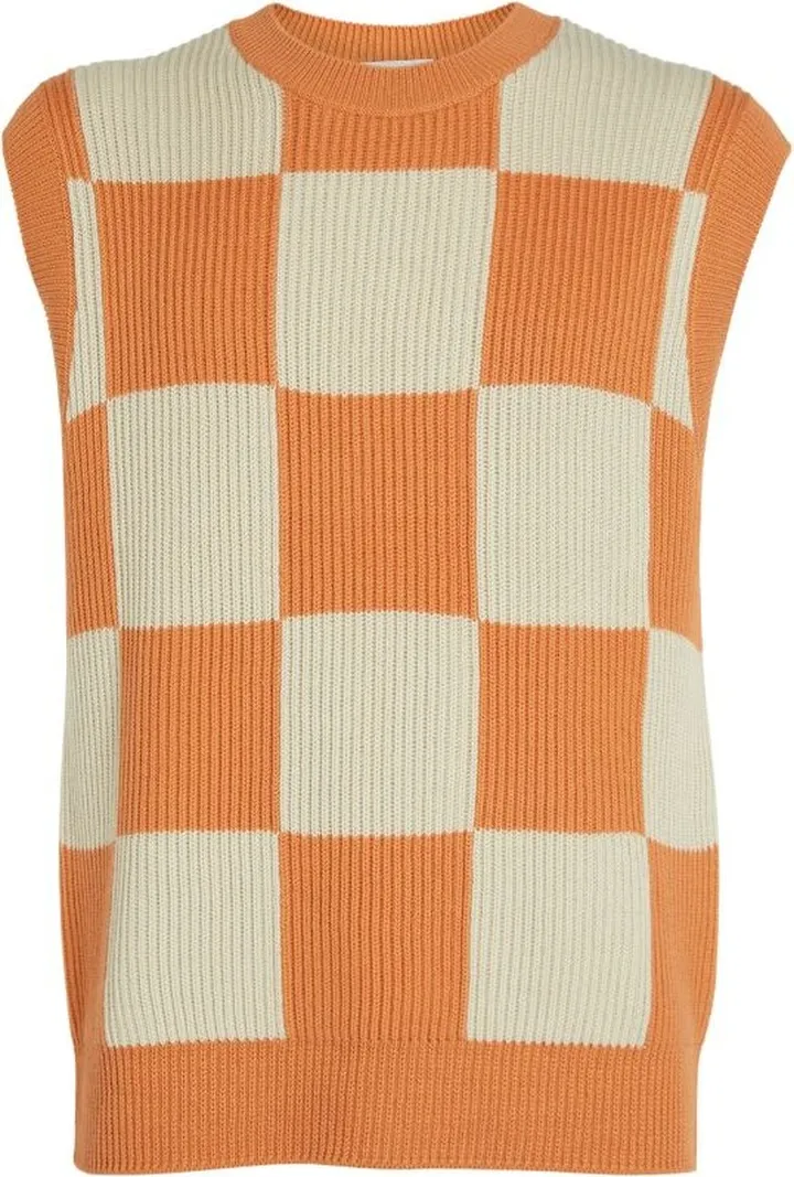 Closed Chessboard Sweater Vest