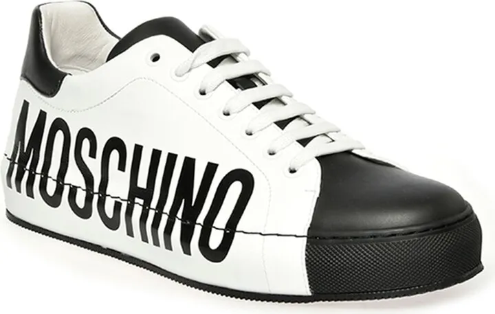Men's Two-Tone Logo Low-Top Sneakers