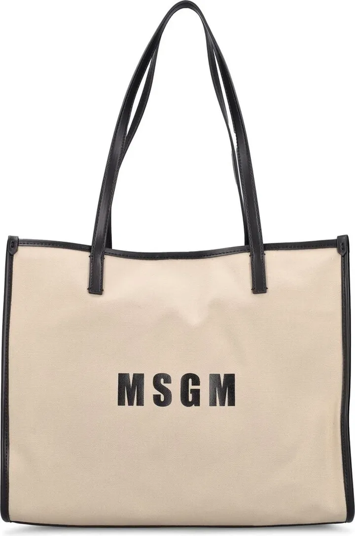Logo cotton tote bag