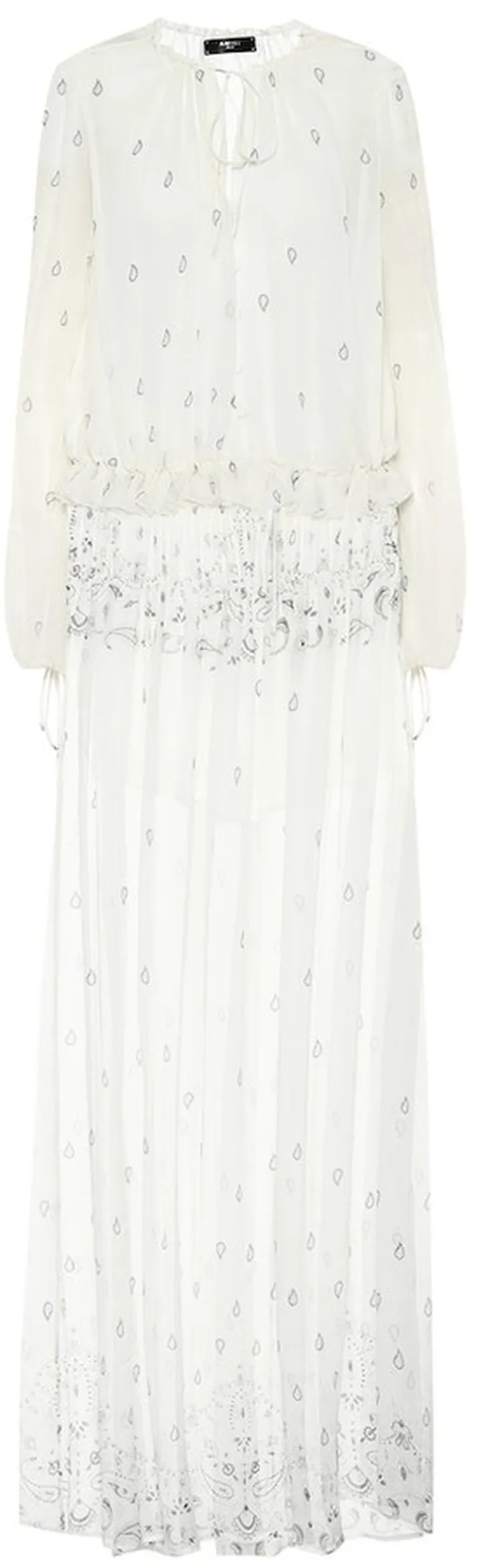 Printed silk-chiffon maxi dress
