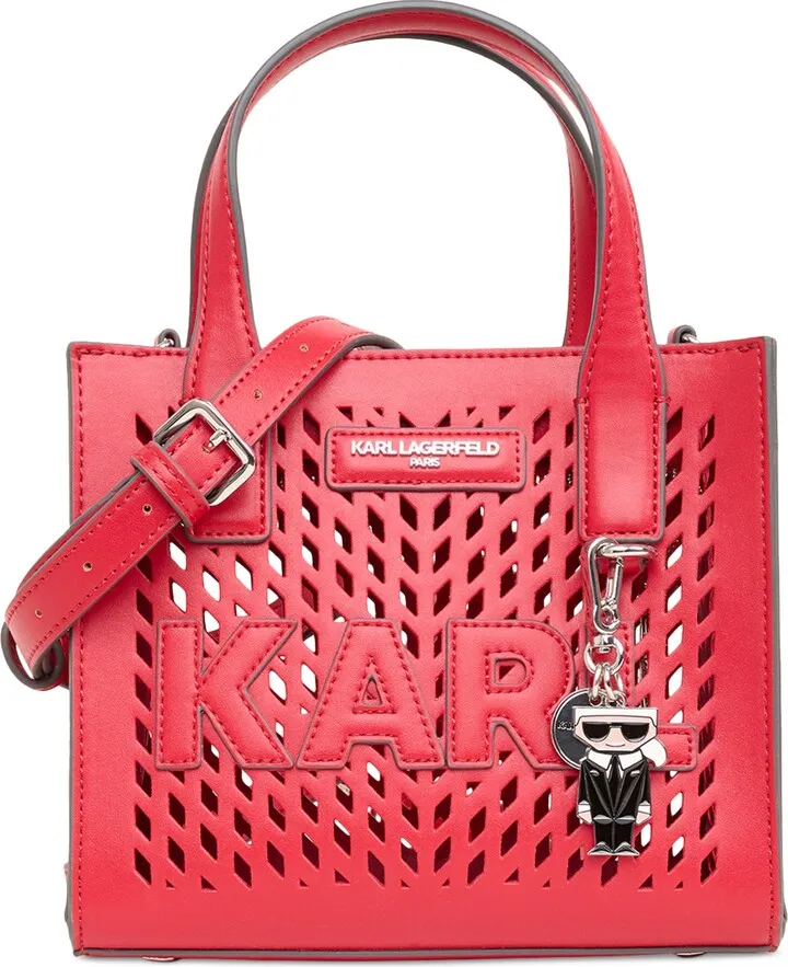 Karl Lagerfeld Paris Nouveau Perforated Small Tote