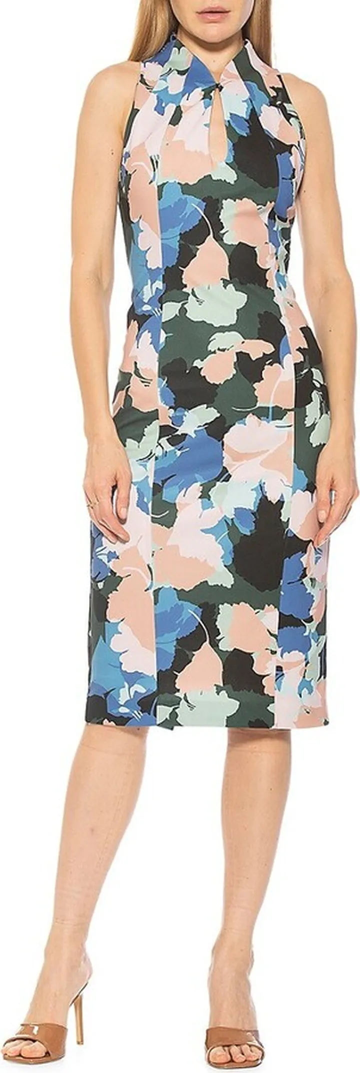 Hailey Highneck Sheath Dress