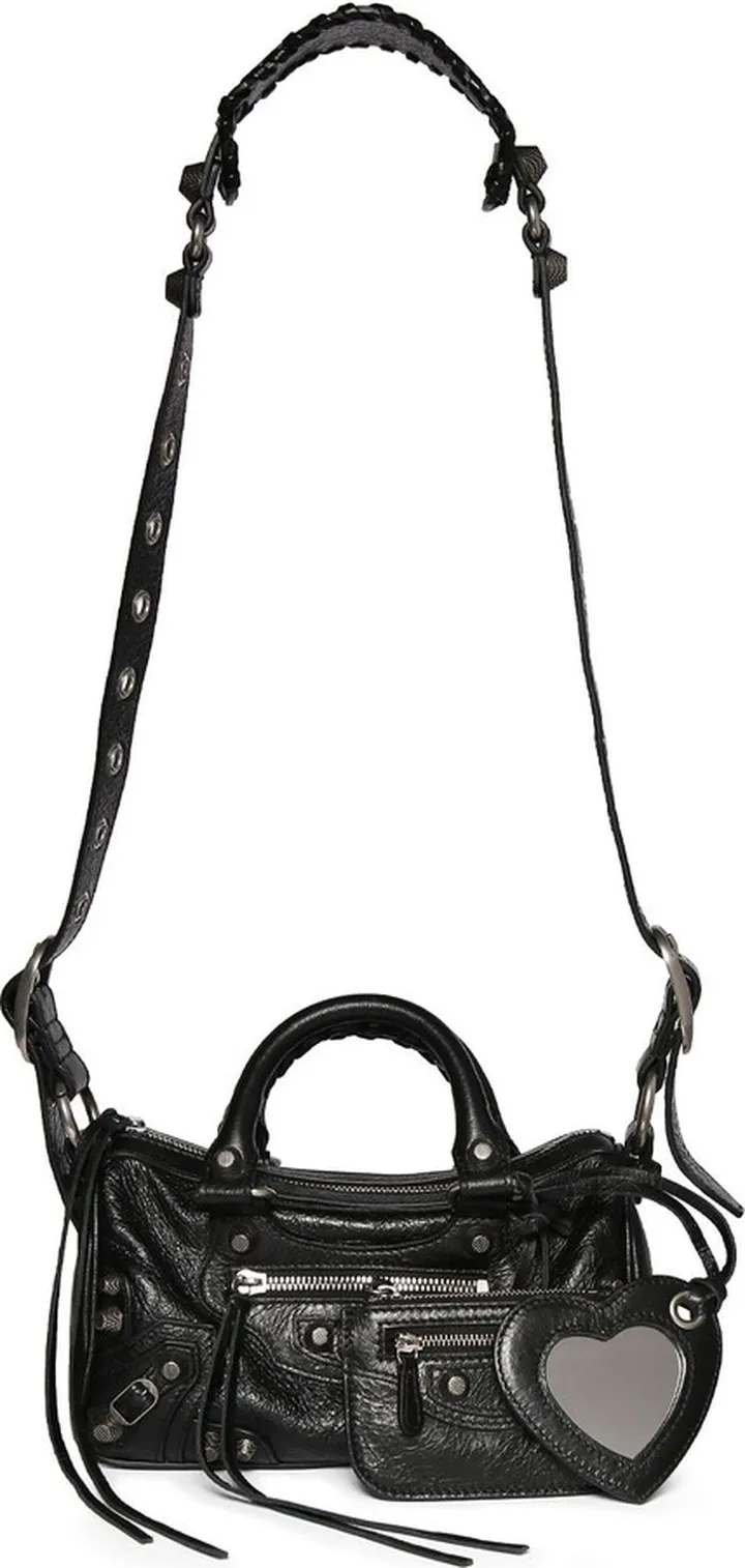 Mini Le Cagole leather duffle bag