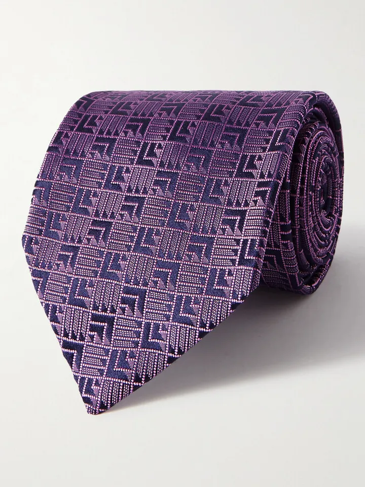 8.5cm Silk-Jacquard Tie