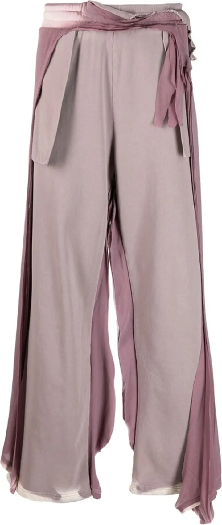 Elasticated-Waistband Straight-Leg Trousers