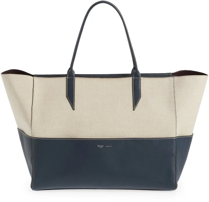 Large Incognito Canvas & Leather Tote