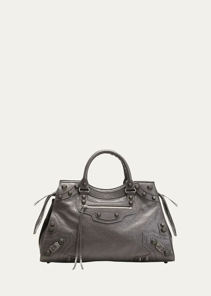 Neo Cagole City Lambskin Leather Tote Bag