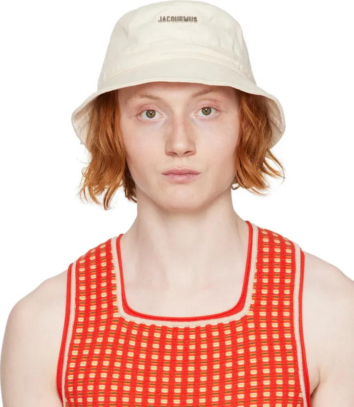 Jacquemus Off-White 'Le Bob Gadjo' Bucket Hat