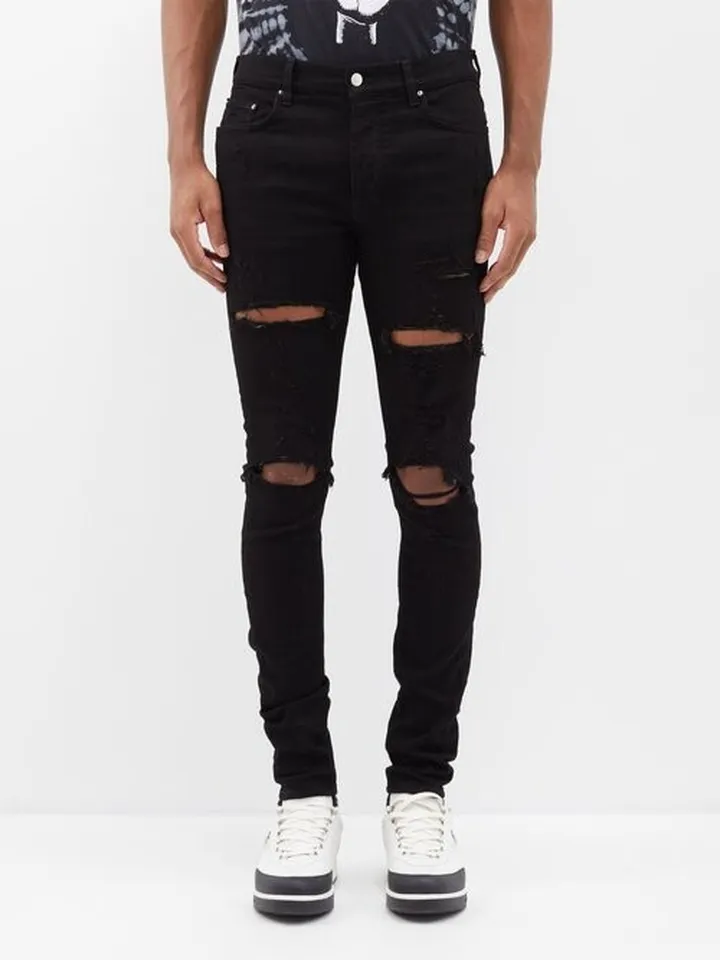 Thrasher Distressed Slim-leg Jeans