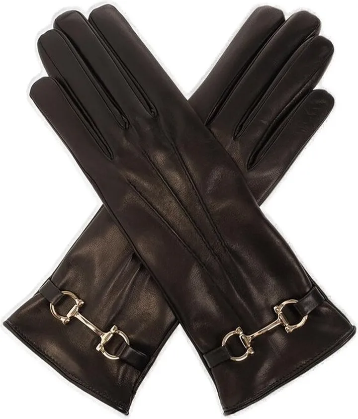 Salvatore Ferragamo Logo Plaque Gloves