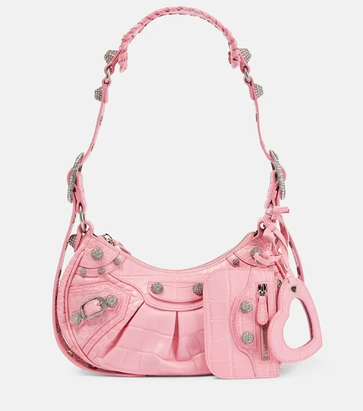 Le Cagole XS leather shoulder bag