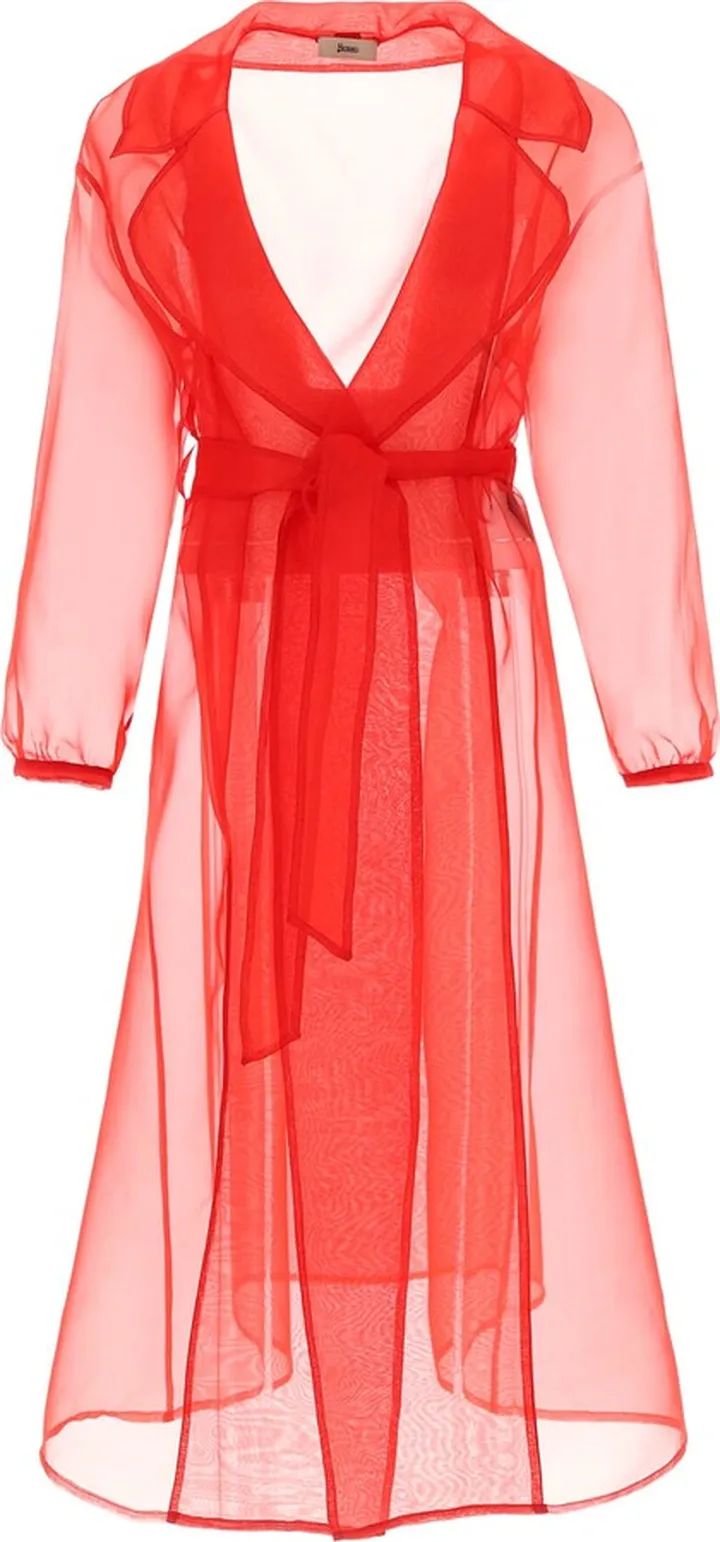 Trench In Veiled Silk
