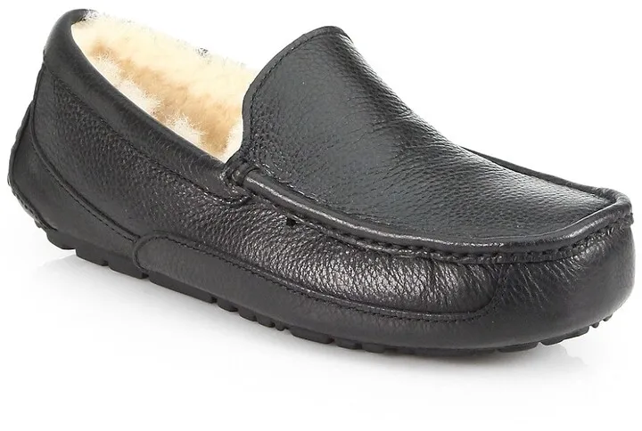 Ascot Leather Slippers