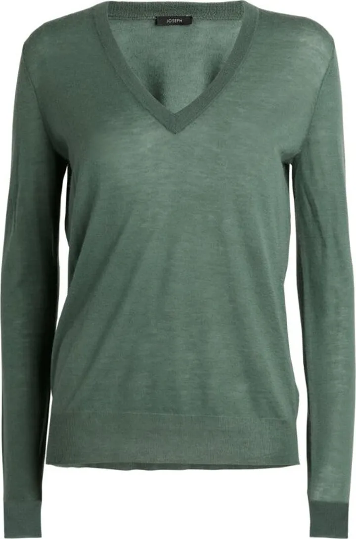 Joseph Cashmere-Cashair V-Neck Sweater