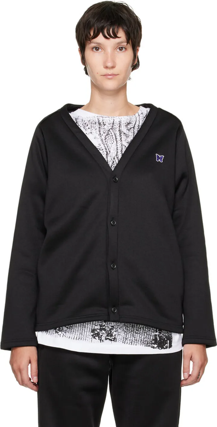 NEEDLES Black Embroidered Cardigan