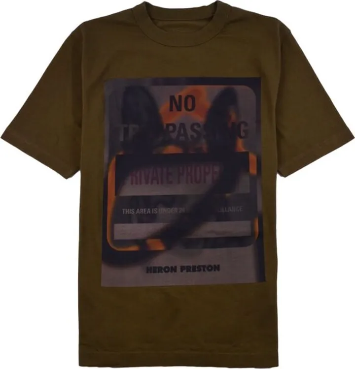 Heron Preston Graphic Printed Crewneck T-Shirt