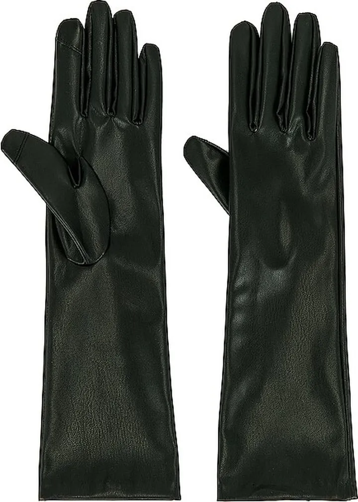Faux Leather Gloves