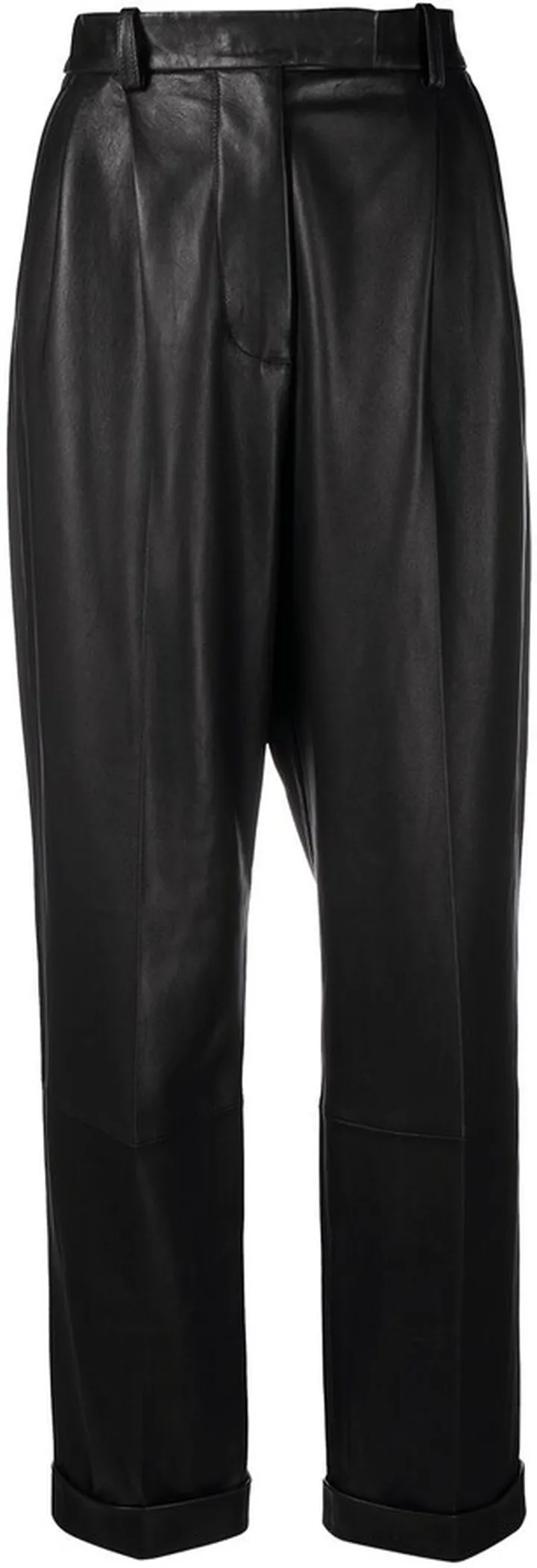 High-Waisted Cropped Trousers