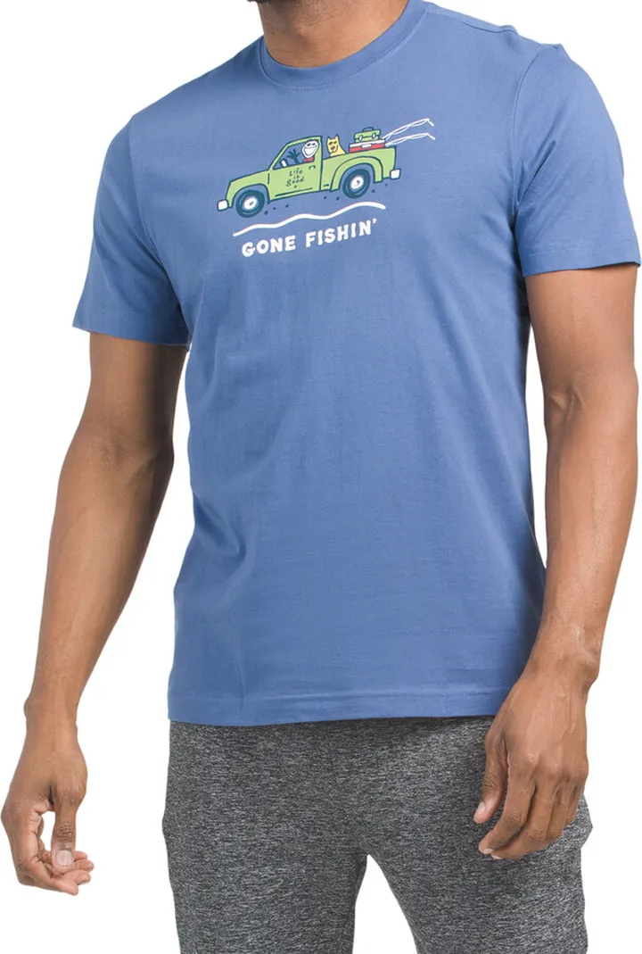Gone Fishin Graphic Tee