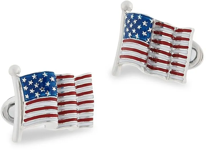 Jan Leslie American Flag Cufflinks