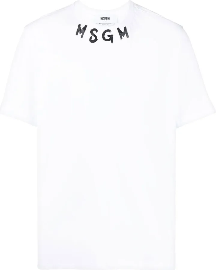logo-print cotton T-shirt