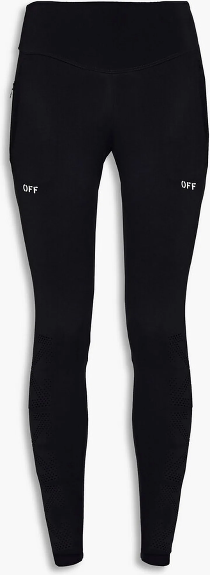 Cropped printed stretch leggings