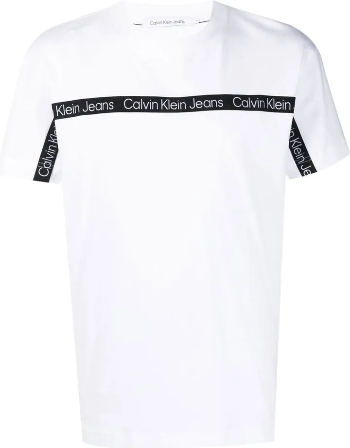 logo-trim detail T-shirt