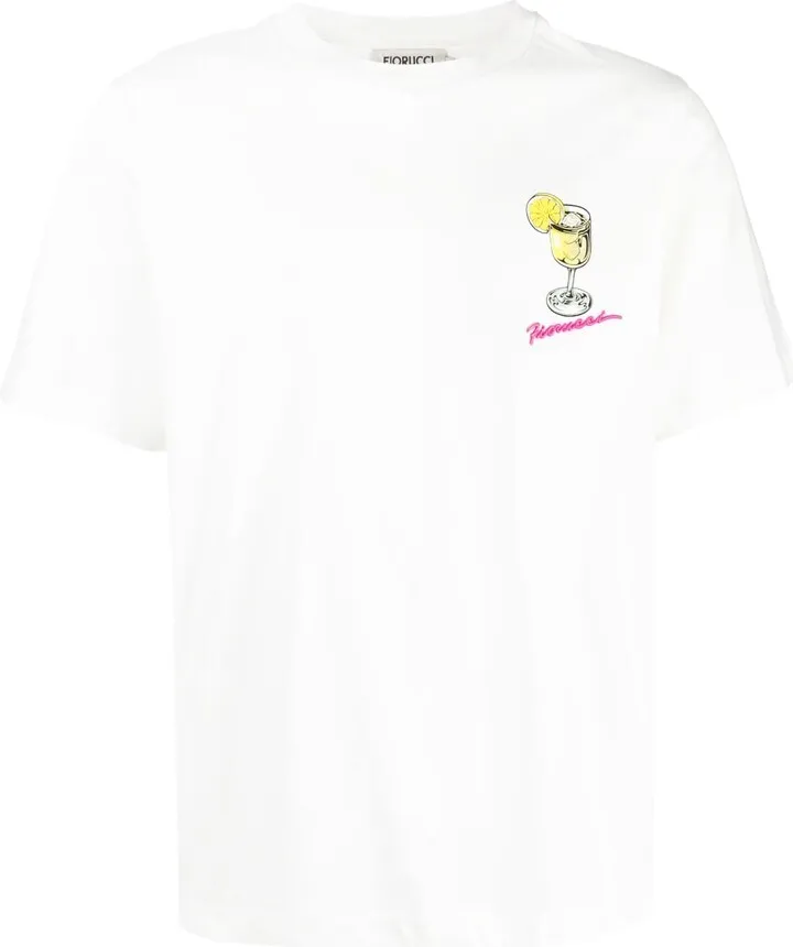graphic-print logo T-shirt