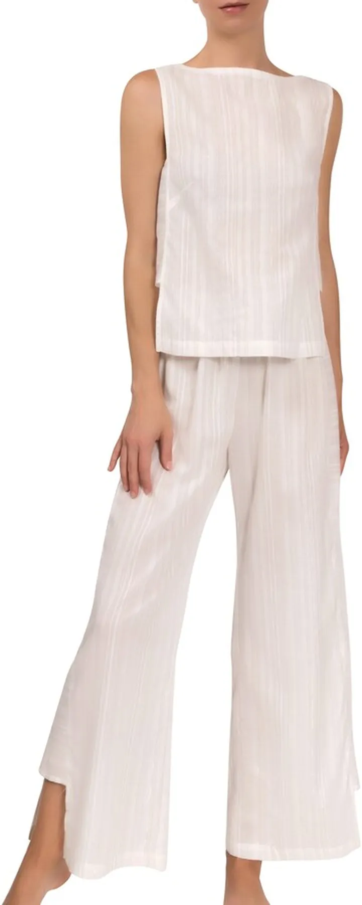 Piper Metallic Stripe Cotton Pajamas