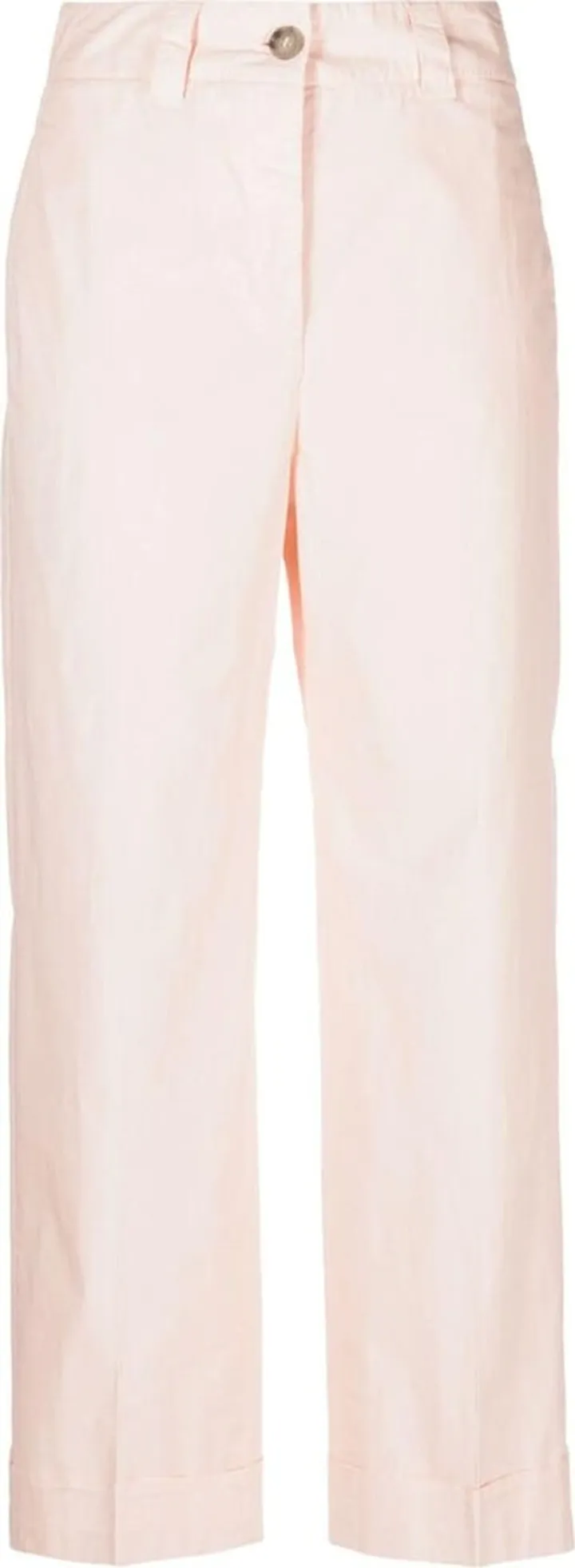 High-Waisted Cotton Pants