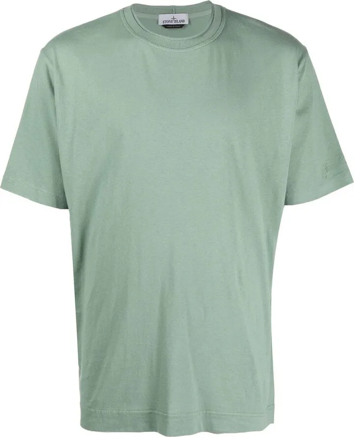 round-neck cotton T-shirt