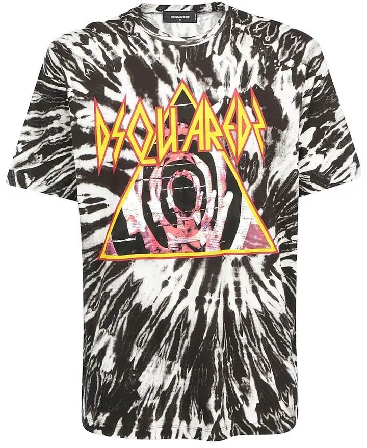 Dsquared2 Logo Tie-Dye T-Shirt