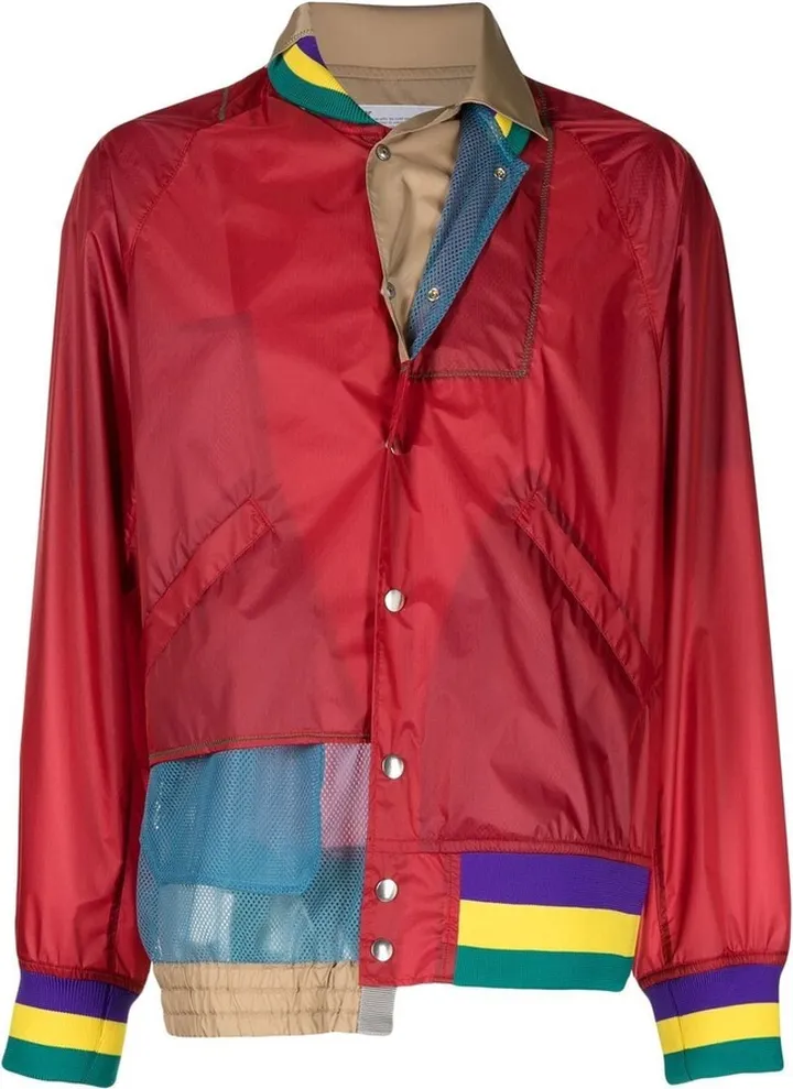 Semi-Sheer Bomber Jacket