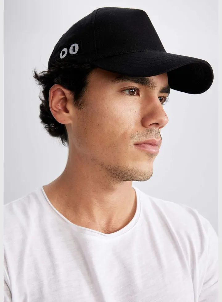 Man Printed Baseball Hat