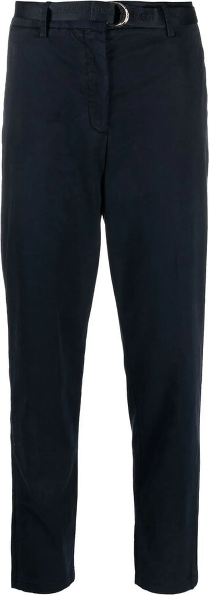Belted High-Waist Trousers