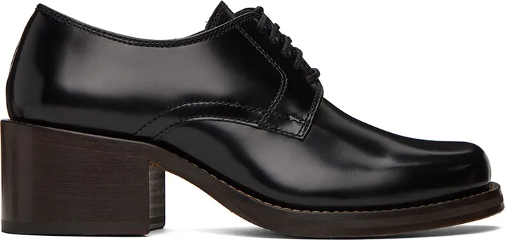 LEMAIRE Black Square Derby Heels